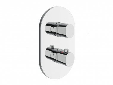 Dekoratyvinė dalis potinkiniam vonios/dušo maišytuvui Ravak Chrome II 067.00.  Potinkinė dalis R-box RB 071.50 į komplektą neįneina 